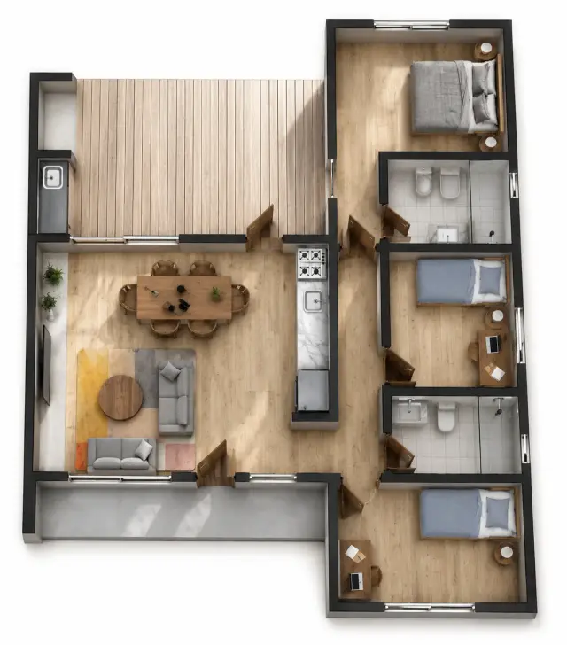 Plano de obra del proyecto 80ip-a