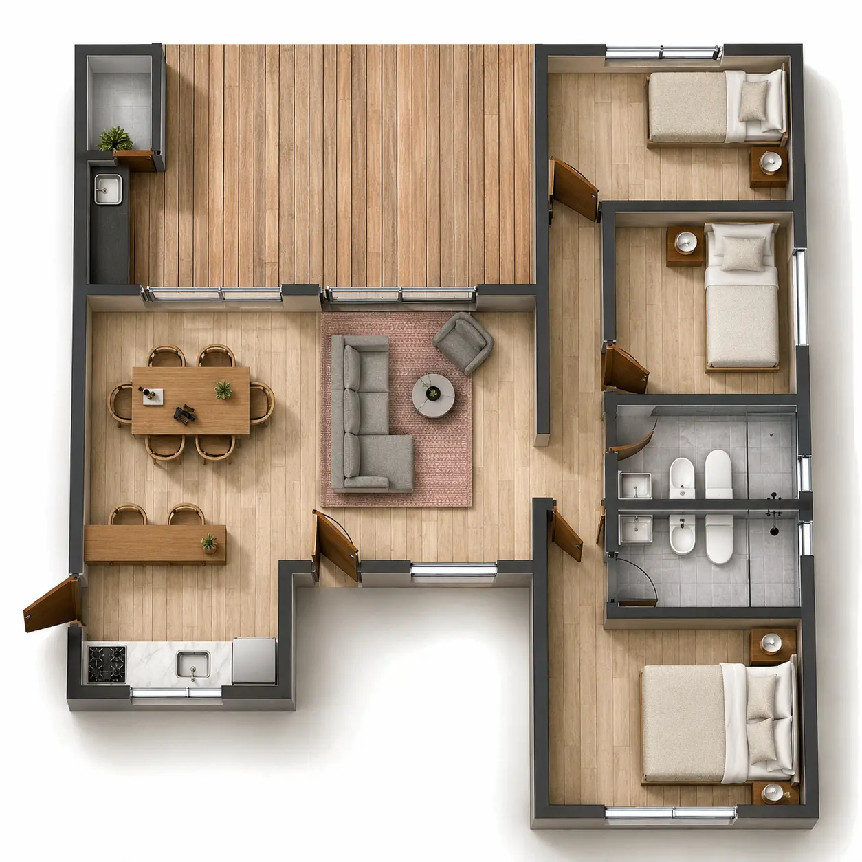 Plano de obra del proyecto 80ip-b