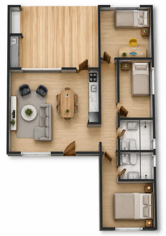 Plano de obra del proyecto 80ip-f