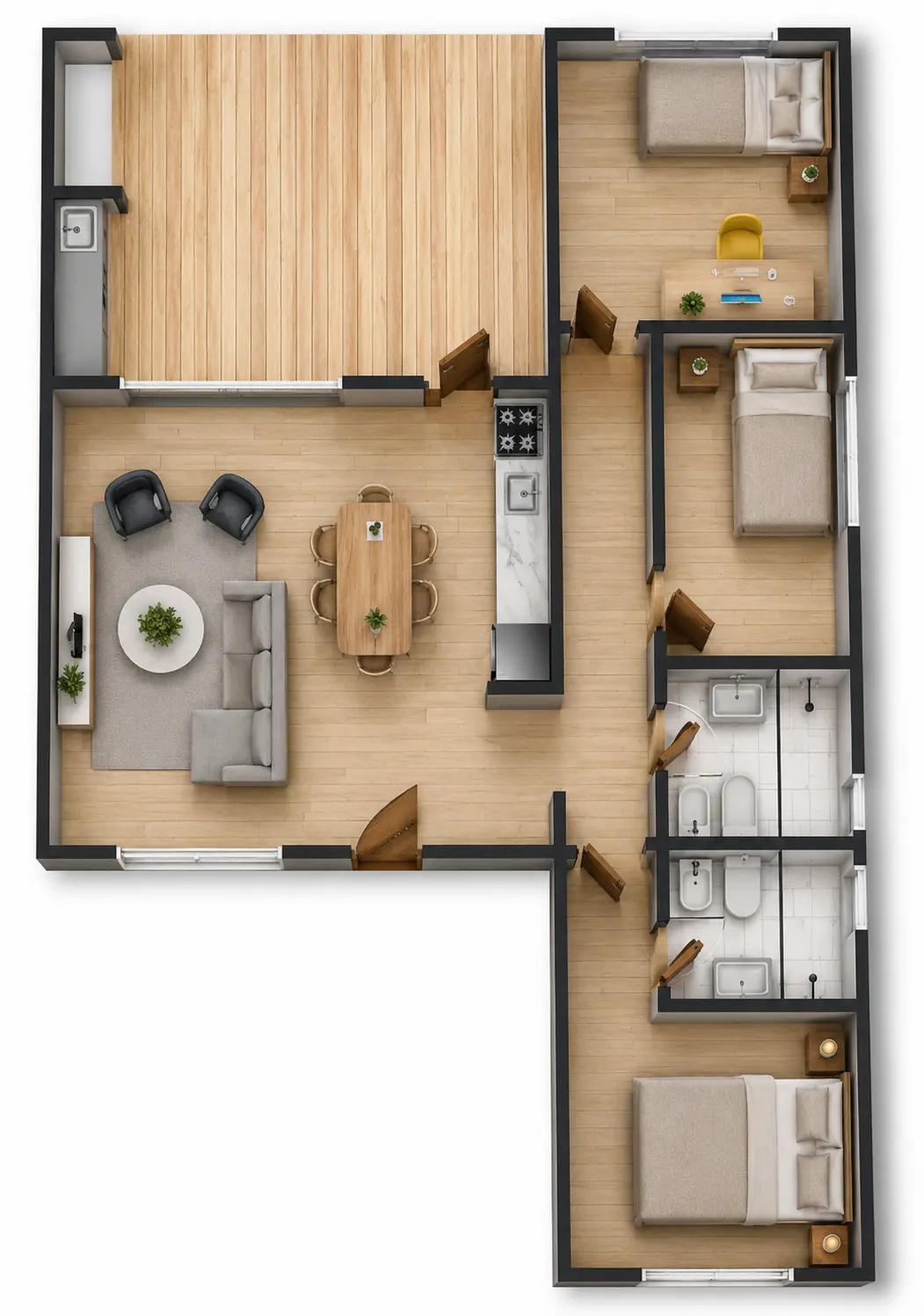 Plano de obra del proyecto 80ip-f