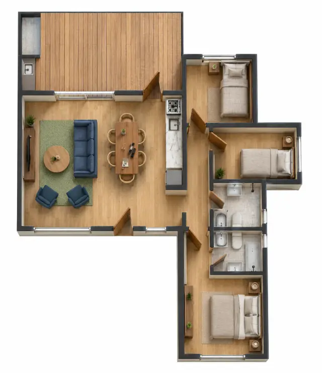 Plano de obra del proyecto 80ip-d