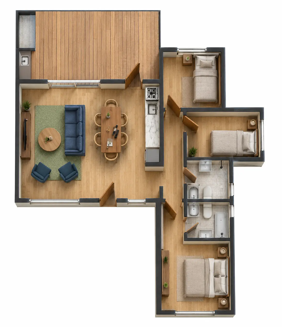 Plano de obra del proyecto 80ip-d