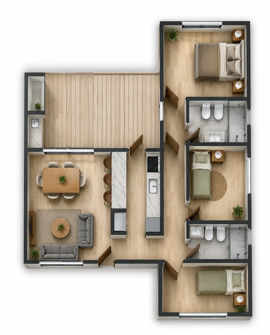 Plano de obra del proyecto 85ip-b