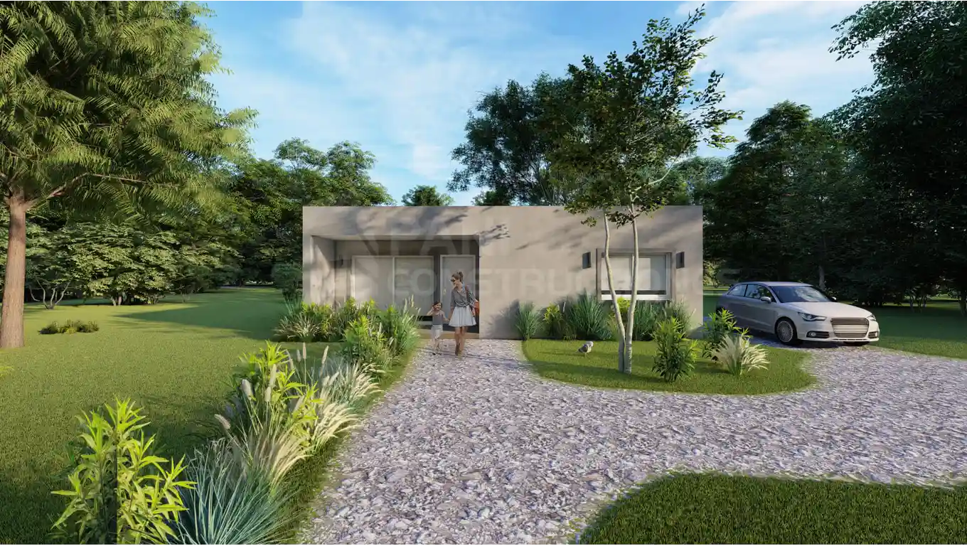 maqueta de la casa 60 basica a