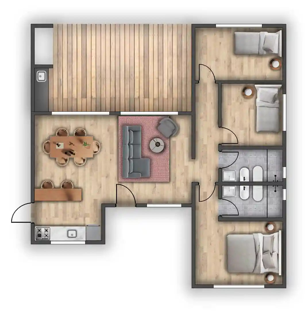 plano de obra del proyecto 80b-b
