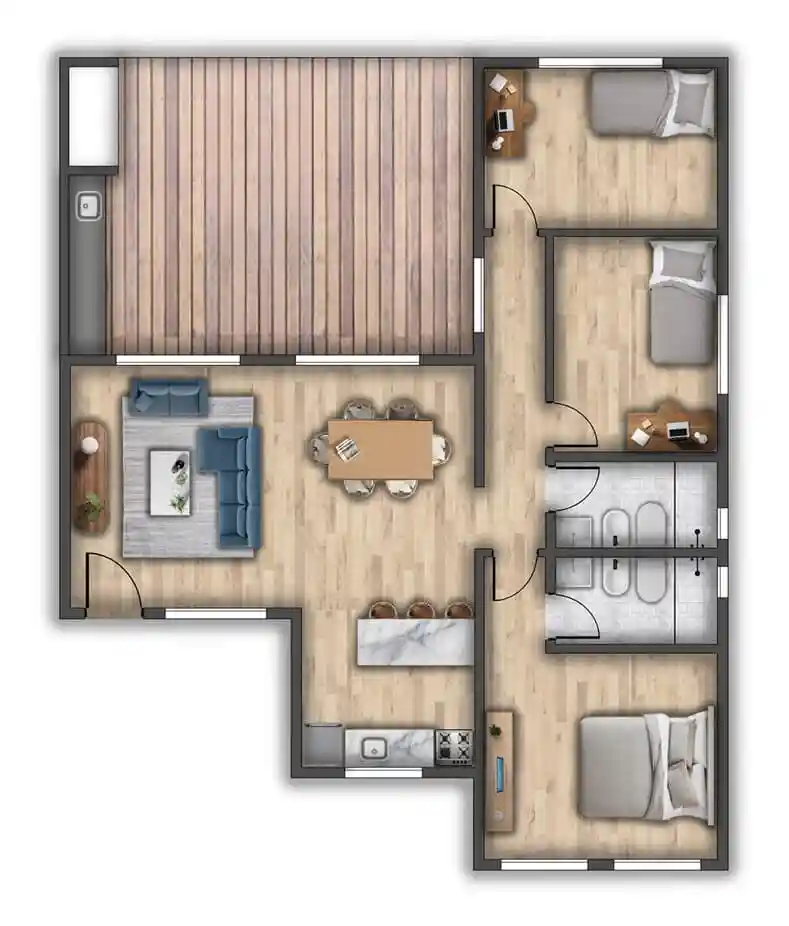 plano de obra del proyecto 90i-b